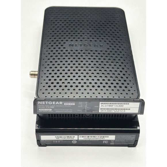 NETGEAR N600 WiFi‎ Cable Modem Router Gateway C3700 - Picture 4 of 4
